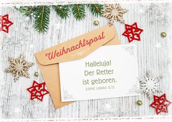 Carte postale - Courrier de Noël (lettre)