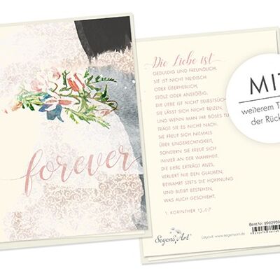 Doppelkarte Collage - Hochzeit - Forever