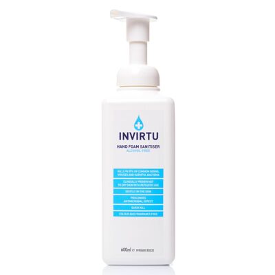 Le désinfectant en mousse pour les mains Invirtu tue 99,99 % des germes et des virus - 80 ml
