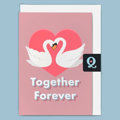 Ethische Grußkarte "Together Forever".