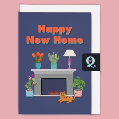 Carte de vœux éthique "Happy New Home"