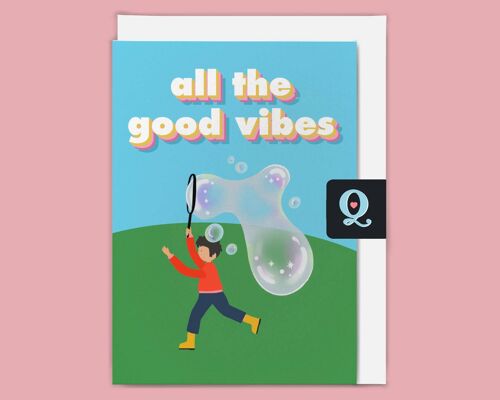 'Good Vibes' Ethical Greeting Card