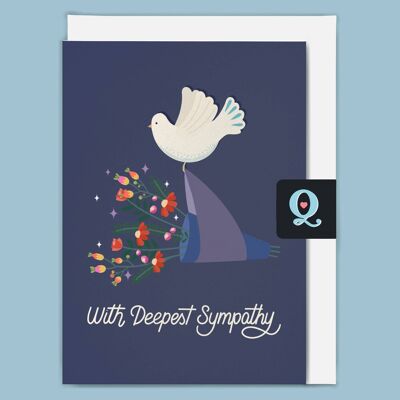Carte de vœux éthique "Sympathie la plus profonde"