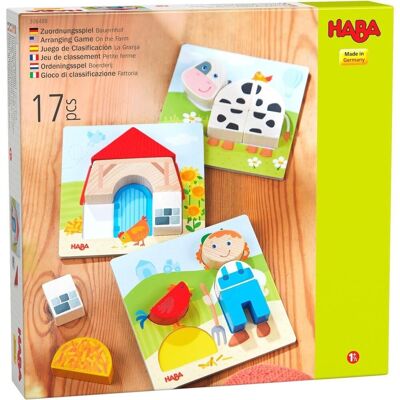 HABA Arranging Game On the Farm - Wooden Toy