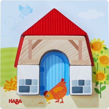 HABA Jeu d'arrangement à la ferme - Jouet en bois 7