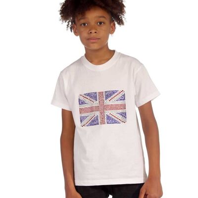 Trendy Toggs Kids White Union Jack T-shirt , 9