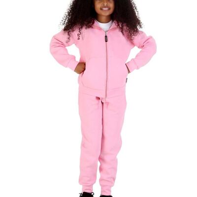 Trendy Toggs Kids Fleece Zip Up Pink Tracksuit , 18