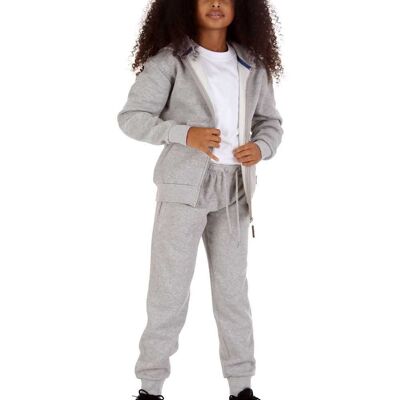 Trendy Toggs Kids Zip Up Oxford Grey Tracksuit , 16