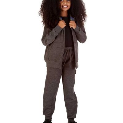 Trendy Toggs Kids Zip Up Charcoal Tracksuit , 16