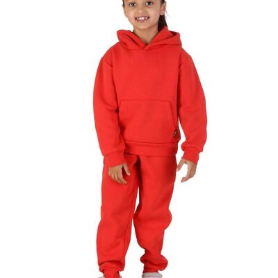 Trendy Toggs Kids Overhead Hoodie Red Tracksuit , 15