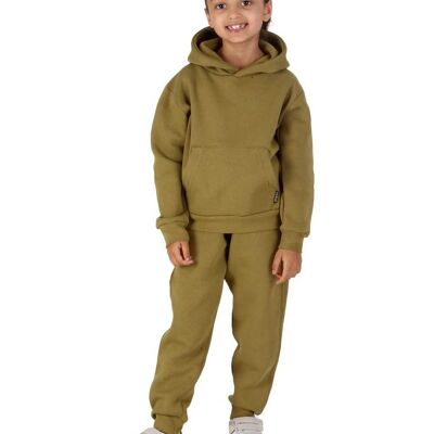 Trendy Toggs Kids Overhead Hoodie Olive Green Tracksuit , 17