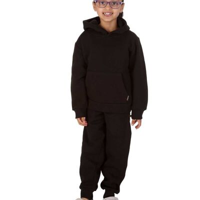 Trendy Toggs Kids Overhead Hoodie Black Tracksuit , 17