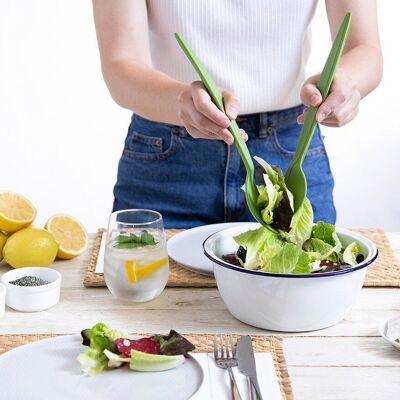 Servidores de ensalada Juicepair y exprimidor de limón