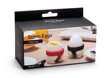 Sumo Eggs Lot de 2 coquetiers 6