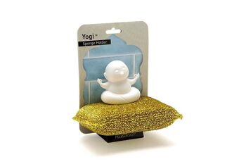Porte-éponge Yogi | avec éponge de cuisine dorée 5