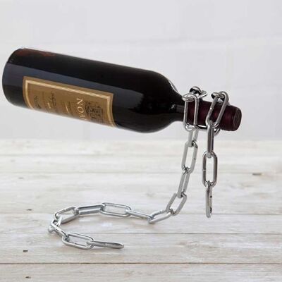 Chain wine bottle holder