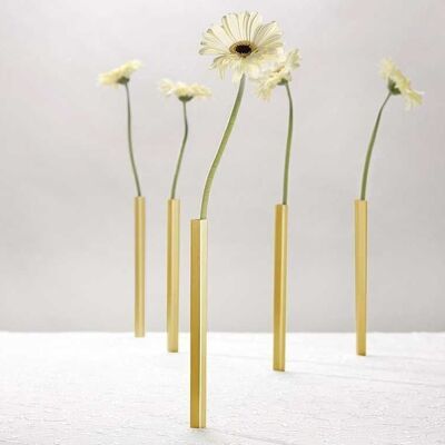 Magnetic vases set of 5 gold