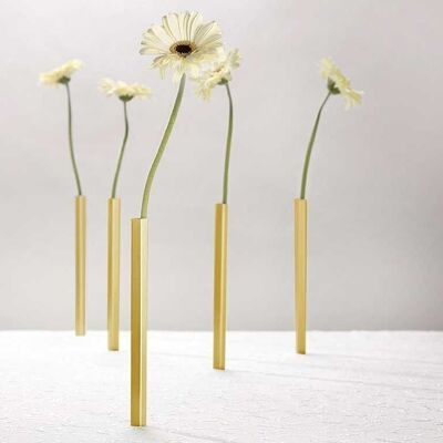 Magnetic vases set of 5 gold