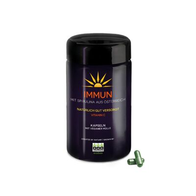 Capsules immunitaires de spiruline (Autriche, qualité premium)