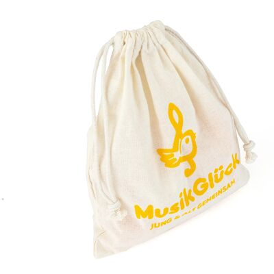 Bolsa de algodón con cordón para niños y testada Fairtrade | musicafelicidad