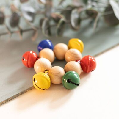 Glockenband Colorful musical toy for children from 1 year made of wood and 100% Made in Germany