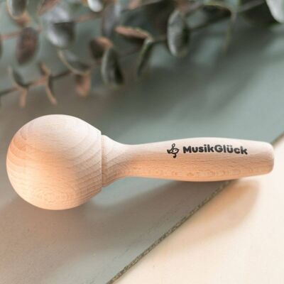 Maracas baby rattle eco wooden toy untreated and handmade in Germany and 100% Made in Germany