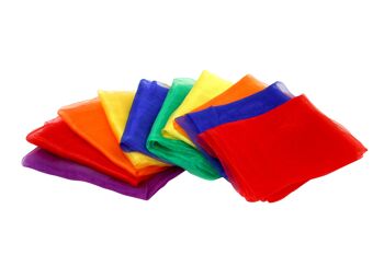 Tissu de jonglage pour enfants léger comme une plume aux couleurs vives | musiquebonheur 2