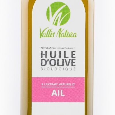 Huile d’olive extra vierge saveur ail BIO 250ml