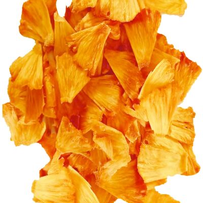 Organic dried pineapple in pieces, no added sugar, no preservatives - 1 kg