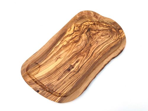 Buy wholesale Cutting board with 40 groove made of wood cm olive