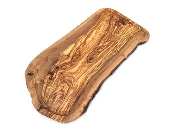 Planche à découper avec rainure 50 cm en bois d'olivier 1