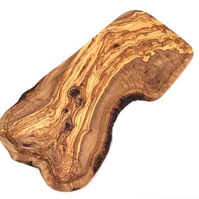 Tabla de cortar con ranura 60 cm fabricada en madera de olivo