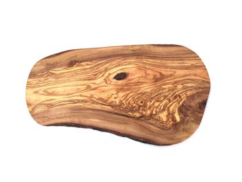 Planche à découper coupe naturelle 35 cm en bois d'olivier 3