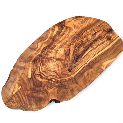 Planche à découper coupe naturelle 45 cm en bois d'olivier