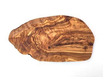Planche à découper coupe naturelle 45 cm en bois d'olivier 3
