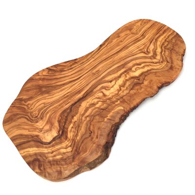 Planche à découper coupe naturelle 50 cm en bois d'olivier