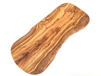 Planche à découper coupe naturelle 60 cm en bois d'olivier 1
