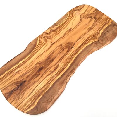 Planche à découper coupe naturelle 60 cm en bois d'olivier