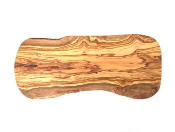 Planche à découper coupe naturelle 60 cm en bois d'olivier 3
