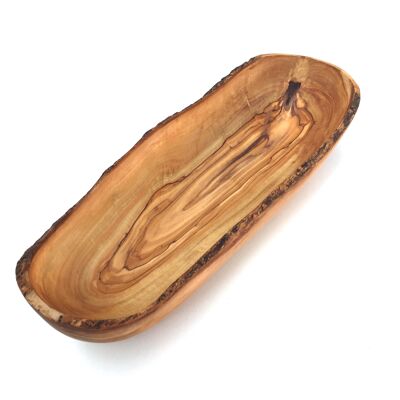 Bowl oblong 30 cm Baguette bowl made of olive wood