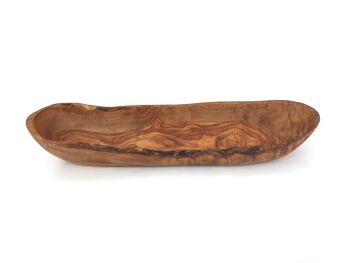 Bol oblong 40 cm Bol baguette en bois d'olivier 3