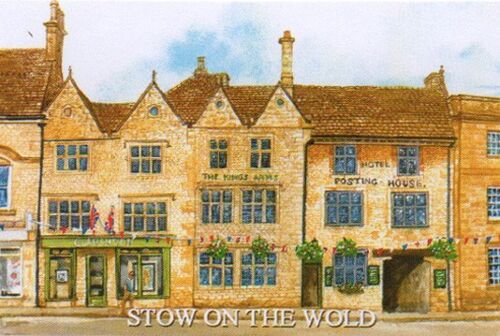 FRIDGE MAGNET, STOW ON THE WOLD. THE COTSWOLDS.