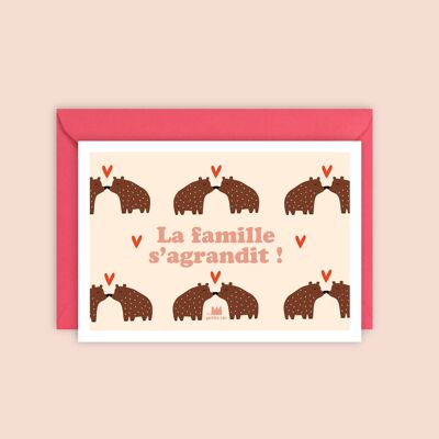 Greeting card - The family is growing