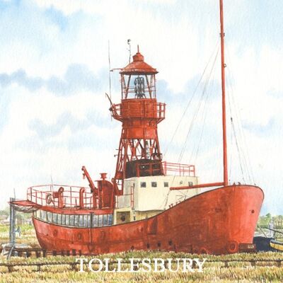 FRIDGE MAGNET TOLLESBURY LIGHTSHIP, ESSEX.