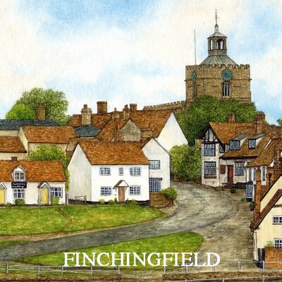 FRIDGE MAGNET FINCHINGFIELD ESSEX.