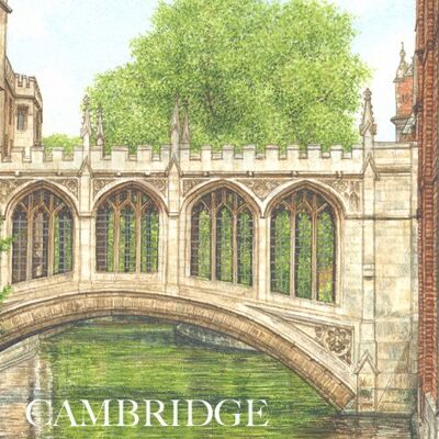 FRIDGE MAGNET , BRIDGE OF SIGHS, CAMBRIDGE.