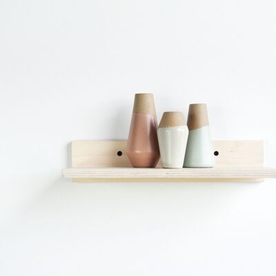 Narrow Plywood Shelf | 30 x 11cm | White Stained and Oiled