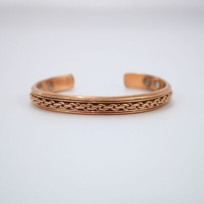 Bracelet magnétique en cuivre pur (Design 2)