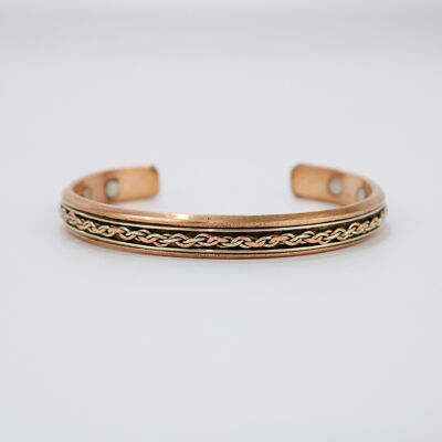 Bracelet magnétique en cuivre pur (Design 3)