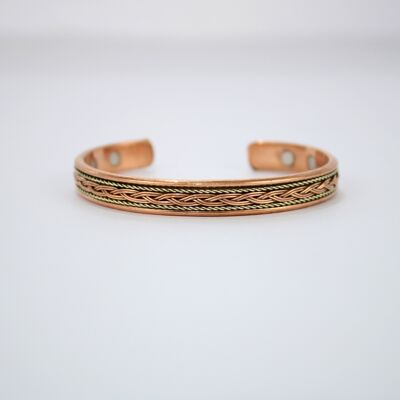 Pulsera de imán de cobre puro (Diseño 4)